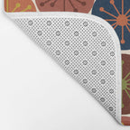 Atomic Dots Midcentury Modern Pattern in Mid Mod Colors on Cream  Bath Mat Gallery Image 2
