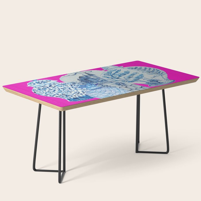 Hot Pink Blue and White Ginger Jars  Coffee Table Gallery Image 1