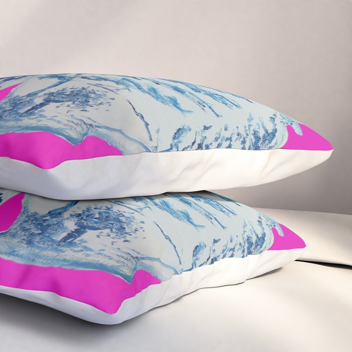 Hot Pink Blue and White Ginger Jars  Pillow Sham Gallery Image 3