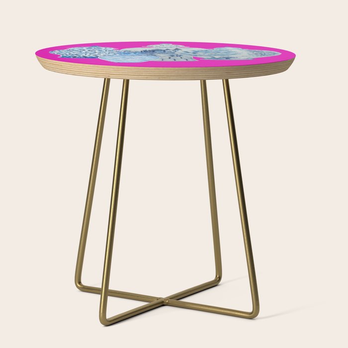 Hot Pink Blue and White Ginger Jars  Side Table Gallery Image 1