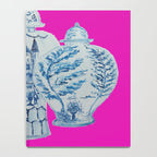 Hot Pink Blue and White Ginger Jars  Notebook Gallery Image 4