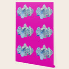 Hot Pink Blue and White Ginger Jars  Wallpaper Gallery Image 2