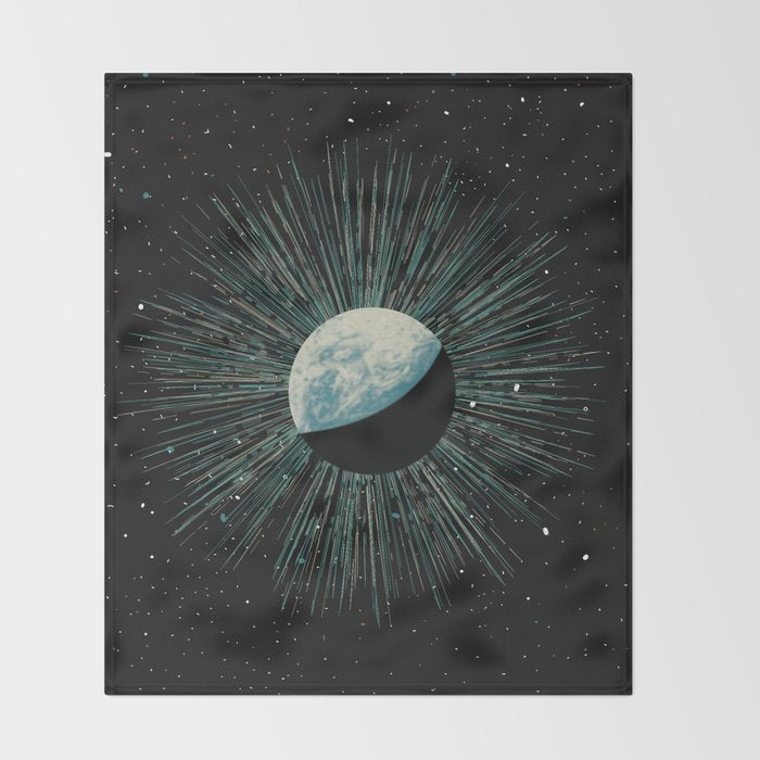 Earth Shine Throw Blanket Gallery Image 2