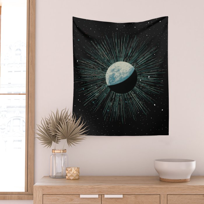 Earth Shine Wall Tapestry Gallery Image 2