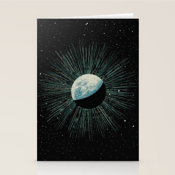 Earth Shine Stationery Card Gallery Image 1