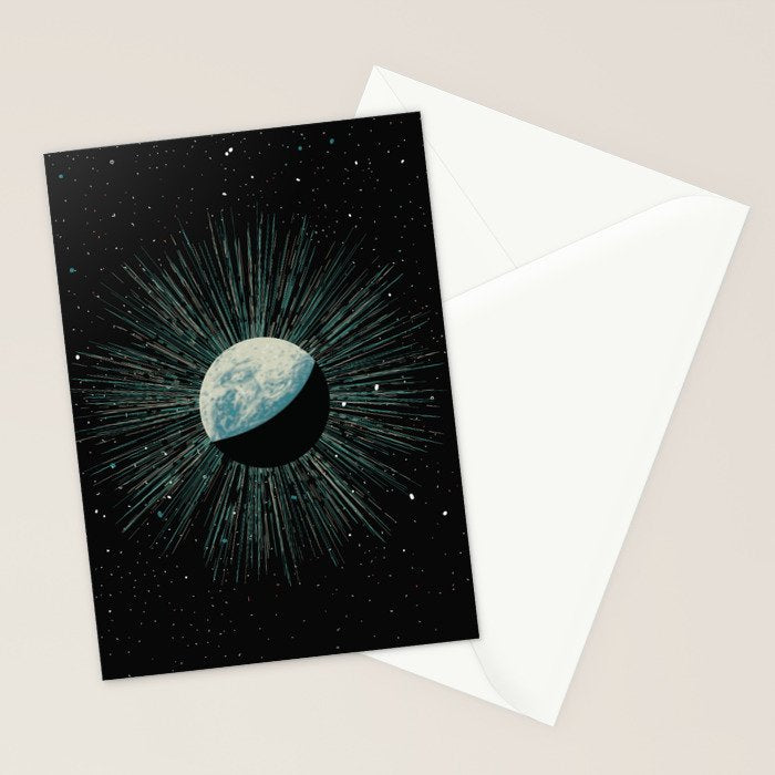 Earth Shine Stationery Card Gallery Image 2