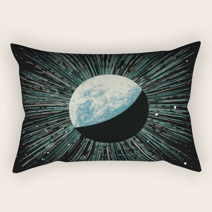 Earth Shine Rectangular Pillow Gallery Image 1
