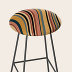 Wavy Stripes X - Vintage Neutral Stool Gallery Image 2