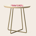 Cin Cin Heart Cocktail Illustration Side Table Gallery Image 1