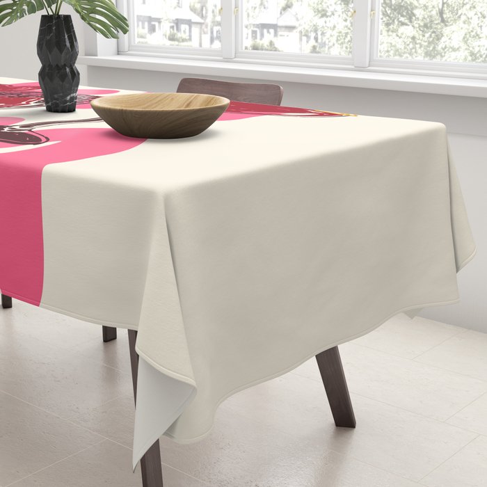 Cin Cin Heart Cocktail Illustration Tablecloth Gallery Image 3
