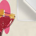 Cin Cin Heart Cocktail Illustration Wall Tapestry Gallery Image 3