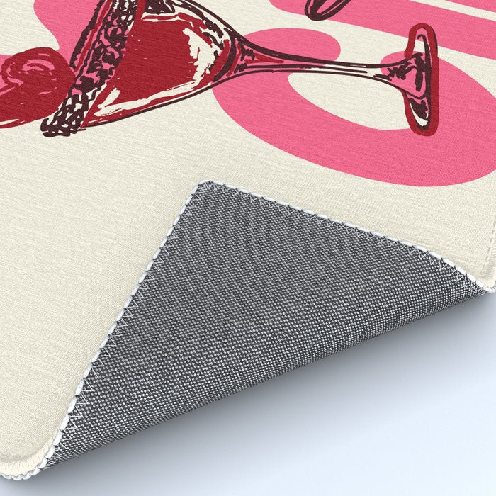 Cin Cin Heart Cocktail Illustration Rug Gallery Image 4