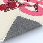 Cin Cin Heart Cocktail Illustration Rug Gallery Image 4
