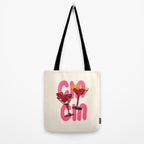Cin Cin Heart Cocktail Illustration Tote Bag Gallery Image 2