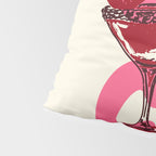 Cin Cin Heart Cocktail Illustration Pillow Sham Gallery Image 4