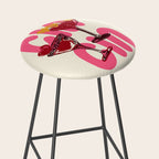 Cin Cin Heart Cocktail Illustration Stool Gallery Image 2