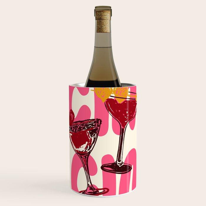 Cin Cin Heart Cocktail Illustration Wine Chiller Gallery Image 1