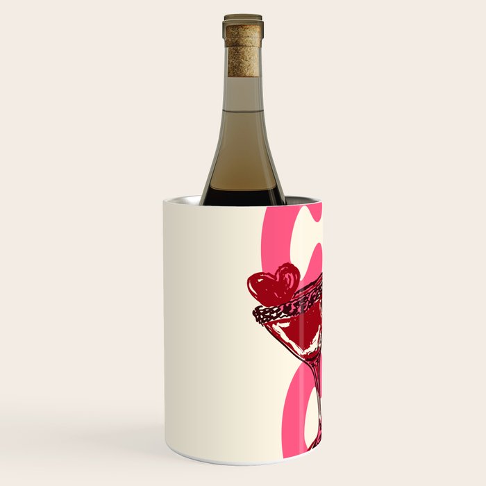 Cin Cin Heart Cocktail Illustration Wine Chiller Gallery Image 2