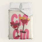 Cin Cin Heart Cocktail Illustration Duvet Cover Gallery Image 6