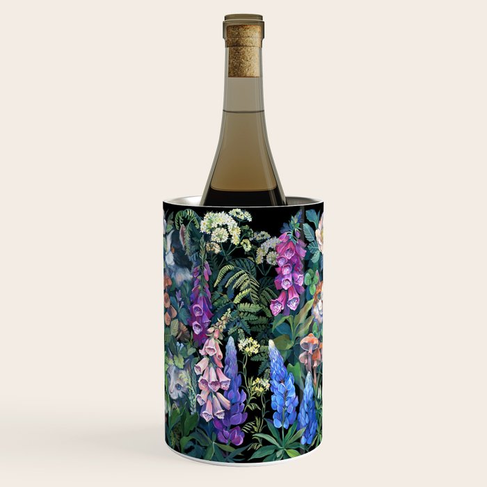 Cats Flower Garden Wine Chiller Gallery Image 2