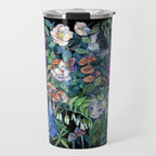 Cats Flower Garden Travel Mug Gallery Image 1