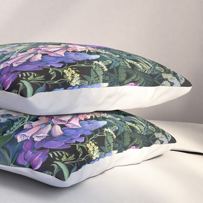 Cats Flower Garden Pillow Sham Gallery Image 3