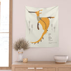 Weedy Seadragon, Marine Animal of Victoria, Australia Wall Tapestry Gallery Image 2