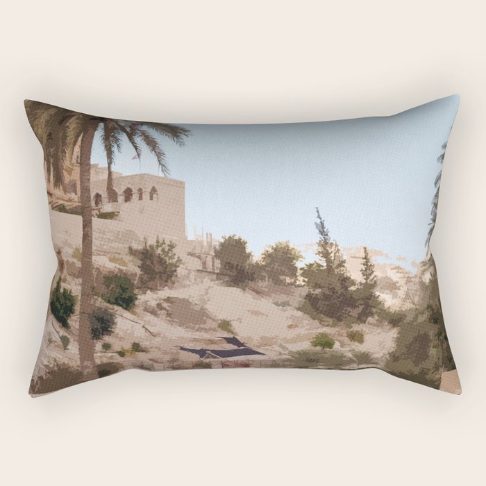 Visit Palestine Rectangular Pillow Gallery Image 1