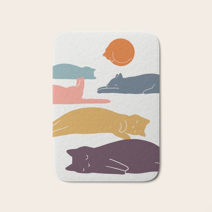 Cat Landscape 11 Bath Mat Gallery Image 1