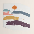 Cat Landscape 11 Wrapping Paper Gallery Image 3