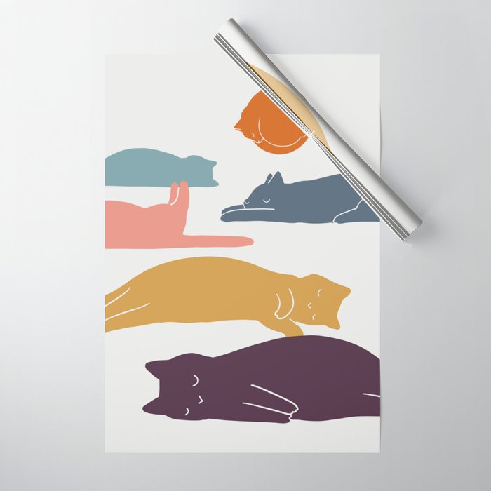 Cat Landscape 11 Wrapping Paper Gallery Image 1