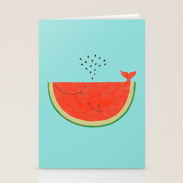 Don't let the seed stop you from enjoying the watermelon Stationery Card Gallery Image 1