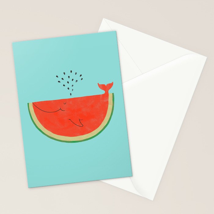 Don't let the seed stop you from enjoying the watermelon Stationery Card Gallery Image 2