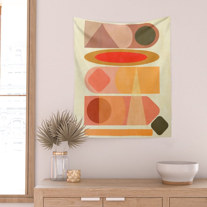 Modern Totem 8 Wall Tapestry Gallery Image 2