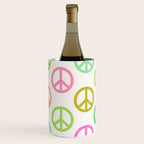 Peace Symbol - Pink & Green Wine Chiller Gallery Image 2