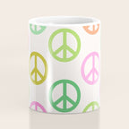 Peace Symbol - Pink & Green Coffee Mug Gallery Image 4
