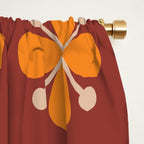 Retro Floral Burst Window Curtain Gallery Image 2