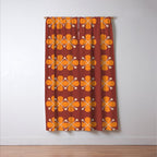 Retro Floral Burst Window Curtain Gallery Image 3