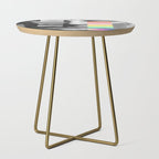 Sculpture of a Man With Shifting Patterns 1 Side Table Gallery Image 1