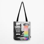Sculpture of a Man With Shifting Patterns 1 Tote Bag Gallery Image 2
