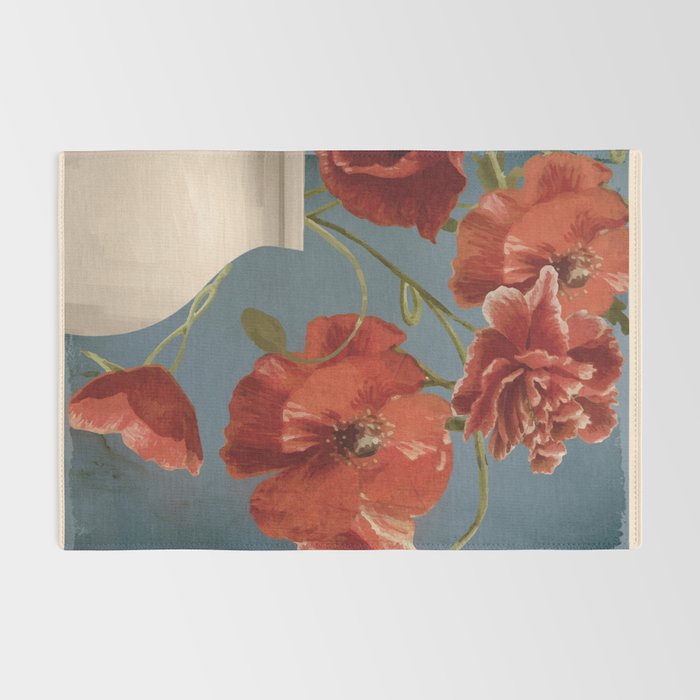 Poppies in Vase 1 Rug Gallery Image 2