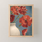 Poppies in Vase 1 Mini Art Print Gallery Image 1