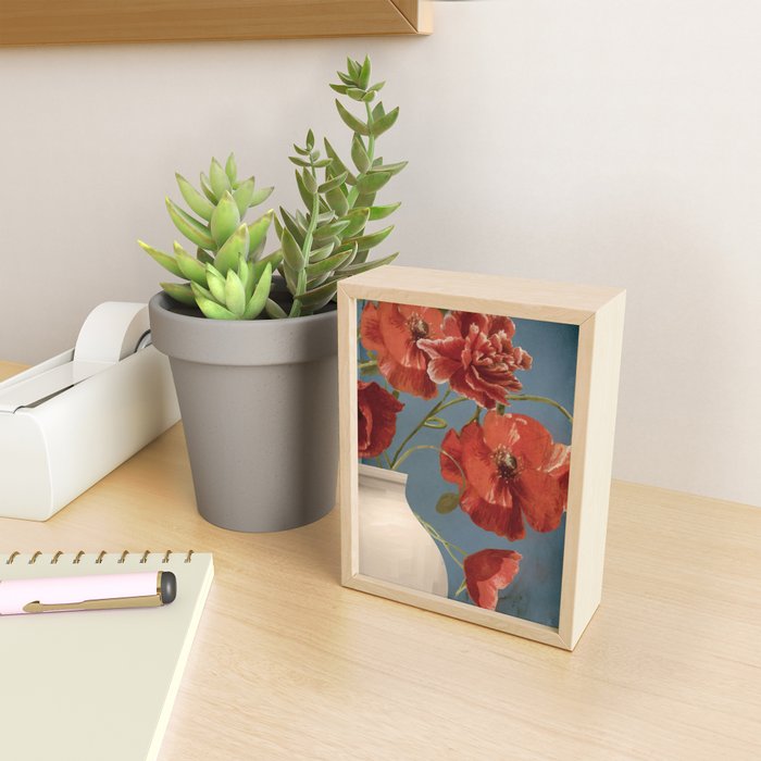 Poppies in Vase 1 Mini Art Print Gallery Image 2