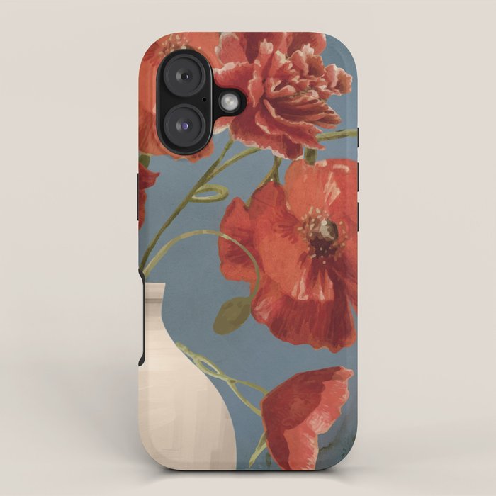 Poppies in Vase 1 iPhone Case Gallery Image 1