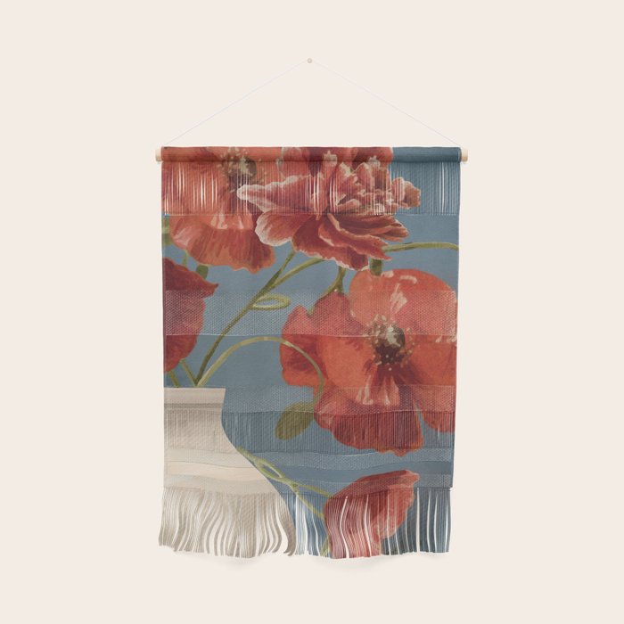 Poppies in Vase 1 Wall Hanging Gallery Image 1