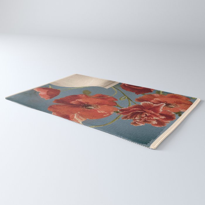 Poppies in Vase 1 Rug Gallery Image 3