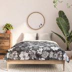 Black and White Floral Pattern Comforter Gallery Image 3