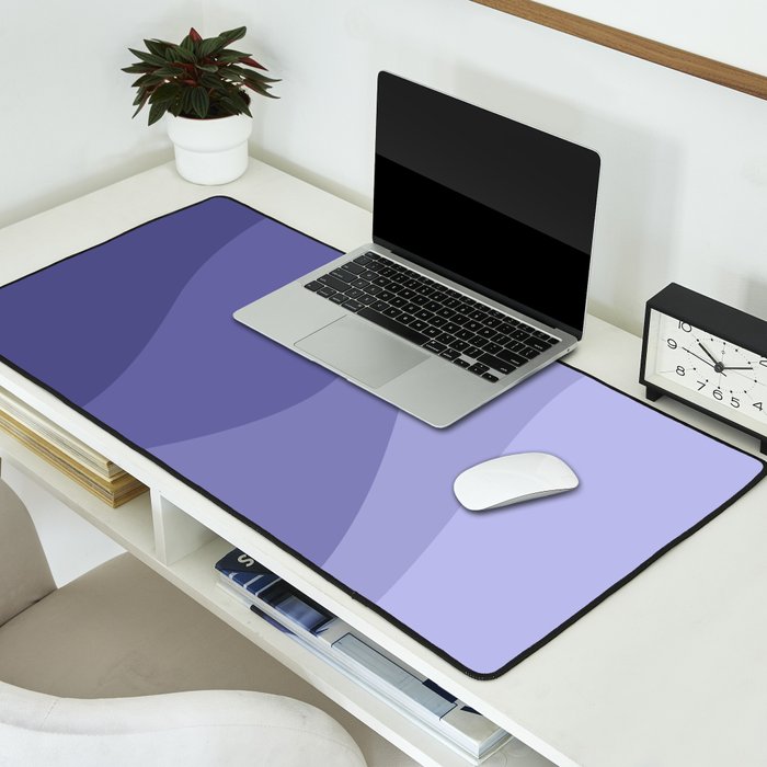 Abstract Color Waves Very Peri Desk Mat Gallery Image 2