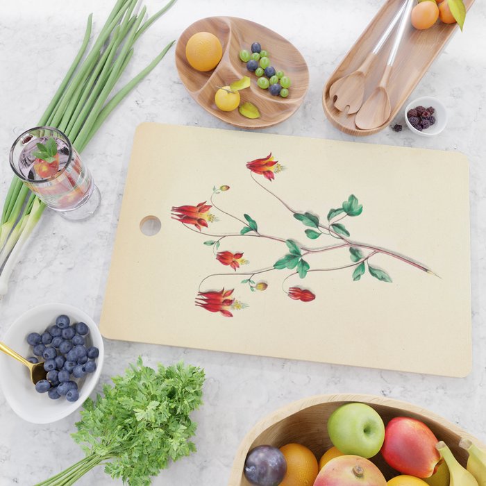  Wild Columbine by Clarissa Munger Badger, 1859 (benefitting The Nature Conservancy) Cutting Board Gallery Image 2