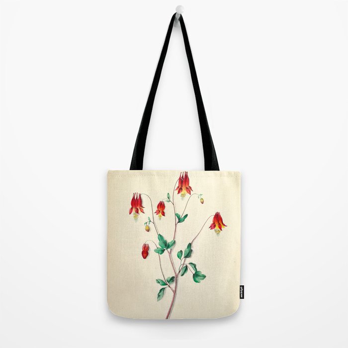  Wild Columbine by Clarissa Munger Badger, 1859 (benefitting The Nature Conservancy) Tote Bag Gallery Image 2